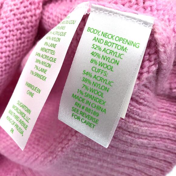 Lilly Pulitzer Ritza Sweater Pink Knit Striped Blouson Sleeve Womens XXS EUC - Picture 6 of 6